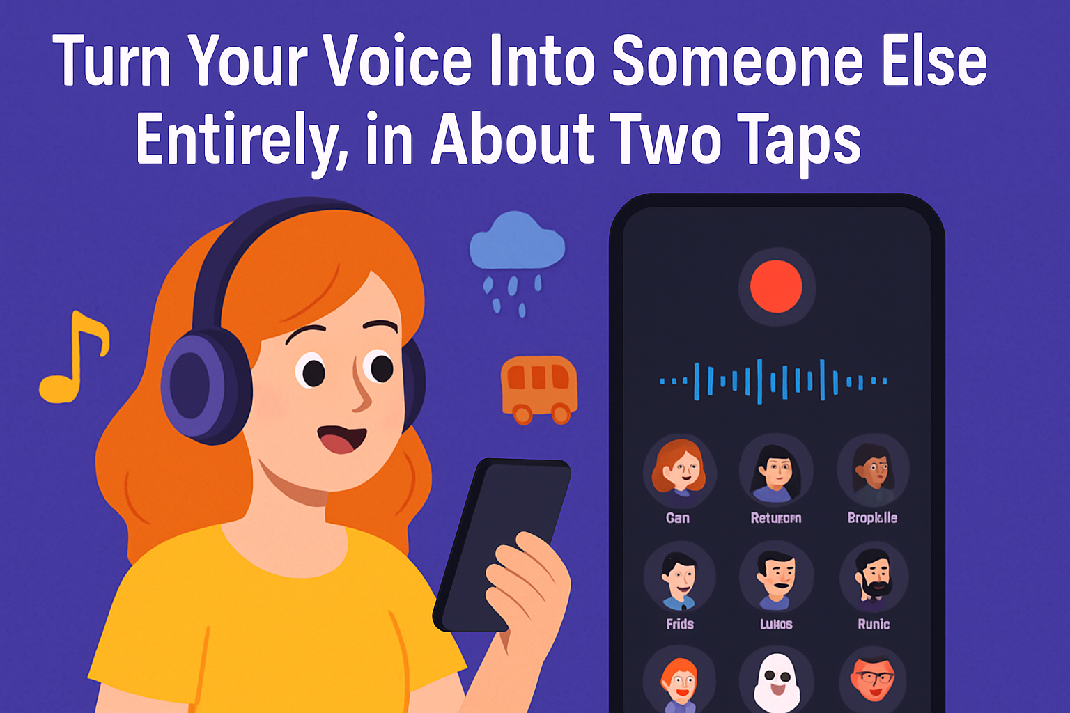 Sound Like Someone Completely Different in About Two Taps