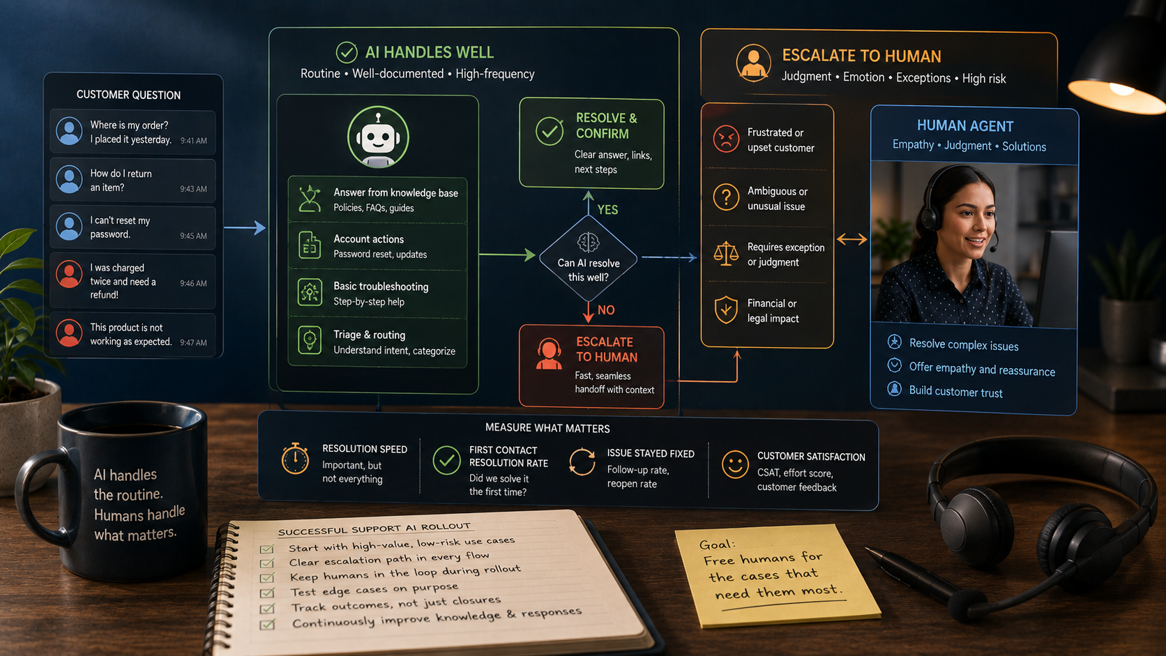 Where AI Customer Support Actually Works, and Where It Still Needs a Person